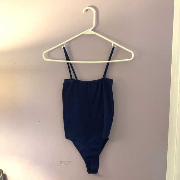 Pacsun PS Basics Womens Seamless Bodysuit Blue - Picture 3 of 5